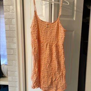 Old Navy Orange Geometric Print Top